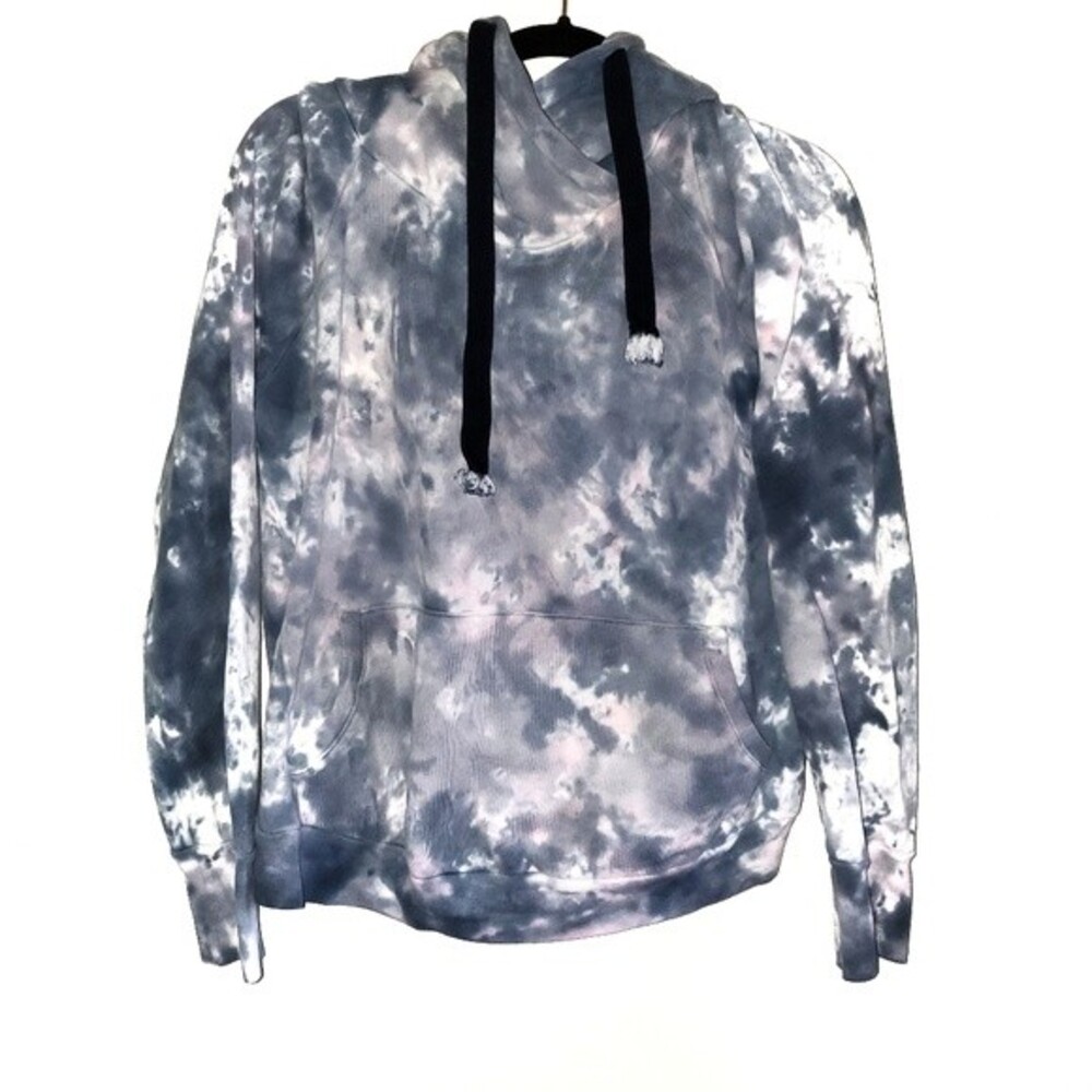NSF - Gray, White, Pink Tie Dye Pull-Over Hoodie size Medium